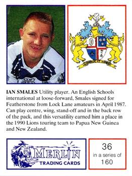 1991 Merlin Rugby League #36 Ian Smales Back